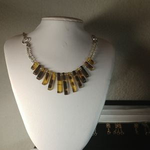 Tigers eye cascading necklace.